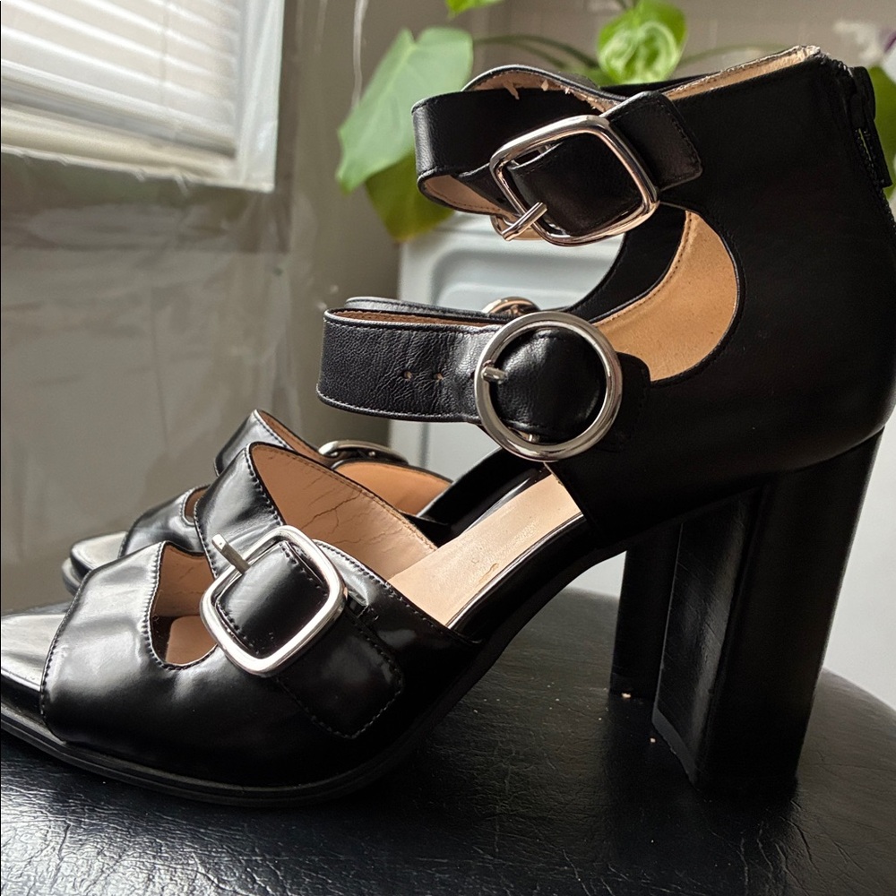 Nine West Black Women's Straps Shoes
